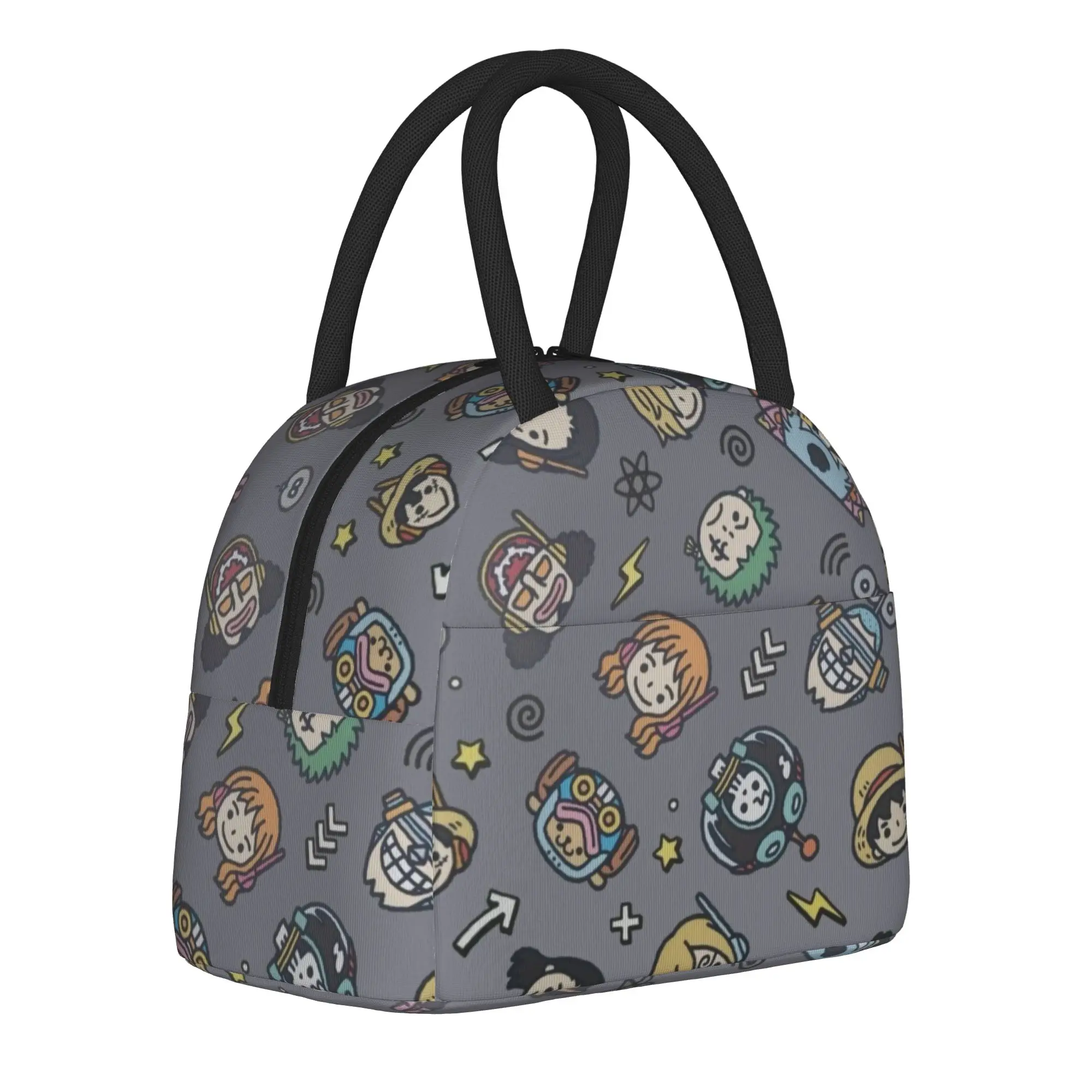 LUFFYS o-one-piece-e Product Insulated Lunch Bag For Travel Food Container Portable Cooler Thermal Lunch Boxes