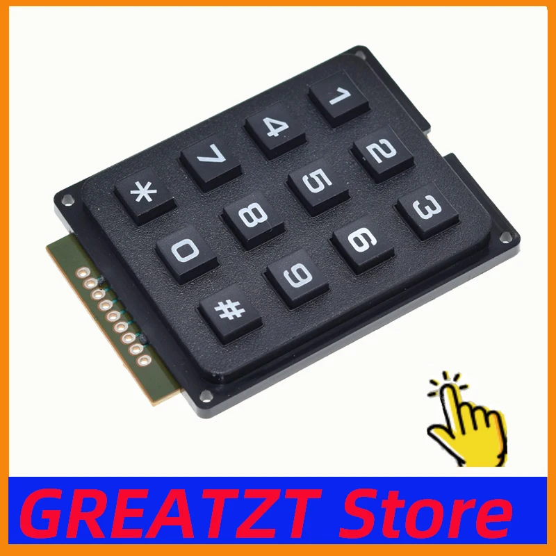 GREATZT 4x4 4X3 Matrix Array 16 Keys 4*4 Switch Keypad Keyboard Module for Arduino