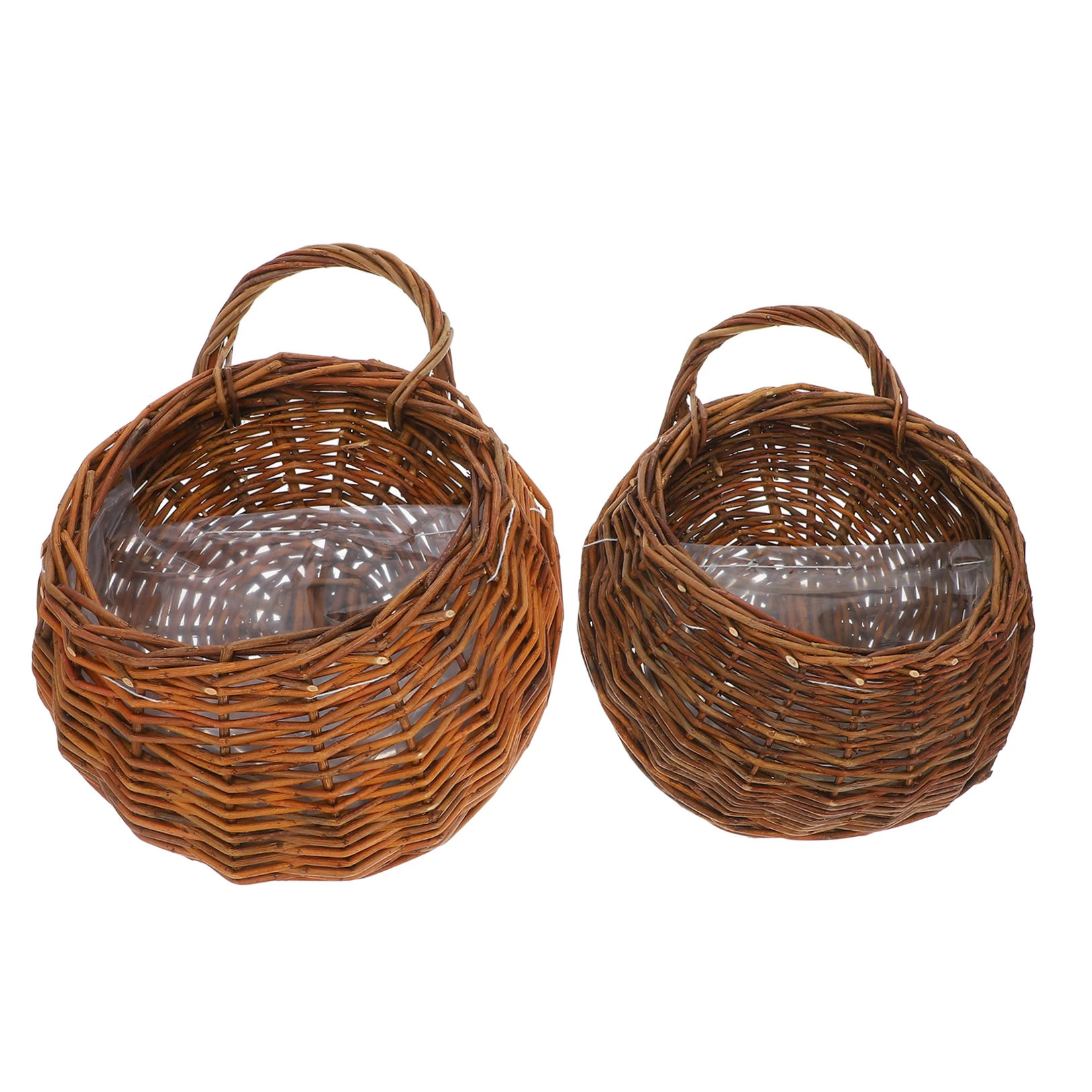 

2 шт. настенный цветочный горшок для растений, корзина для цветов на открытом воздухе, цветы из ротанга, уличные горшки, кашпо, стены