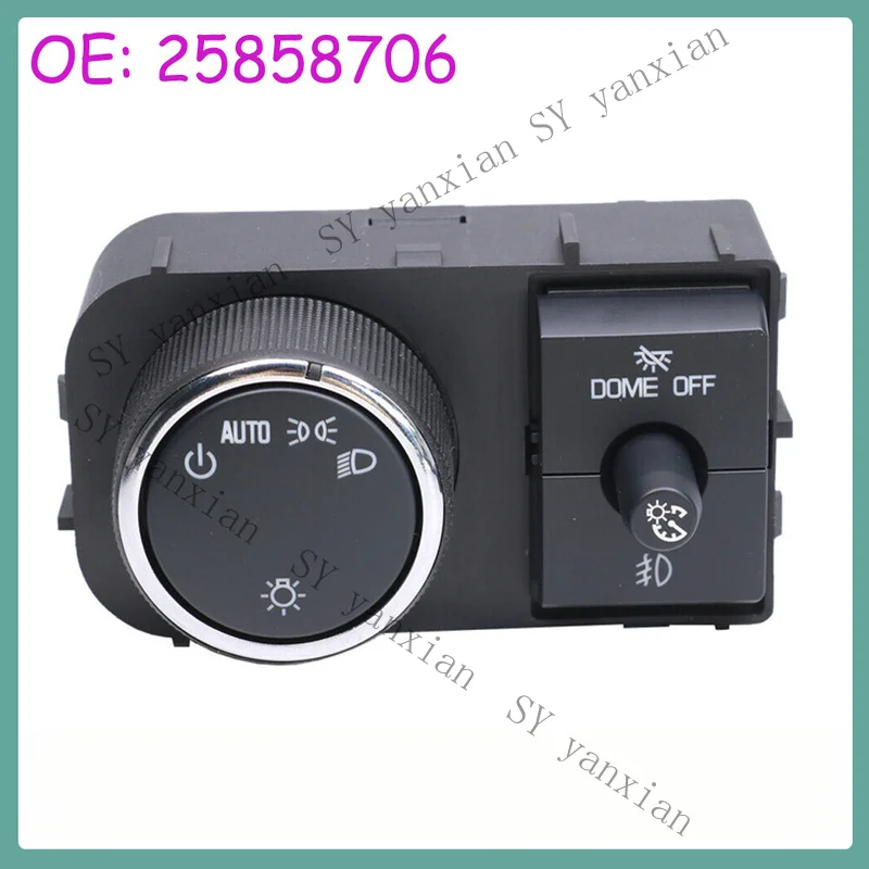 SY+ Headlight Headlamp Switch w/ Fog Light For Chevy 07-13 Silverado GMC Sierra 1500