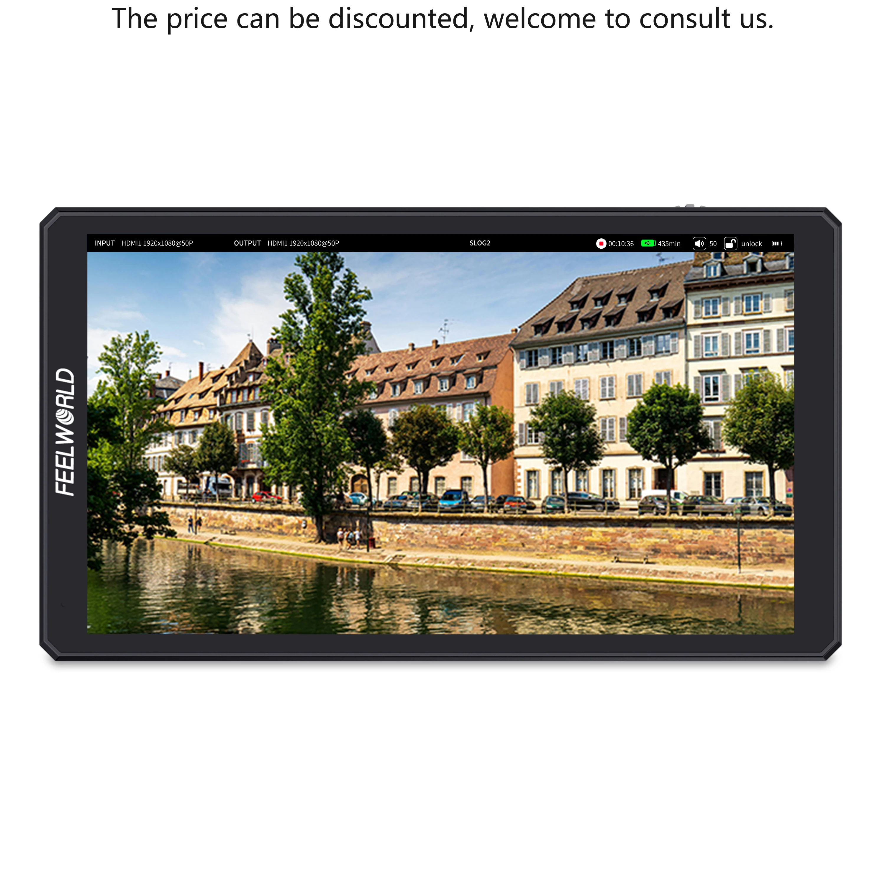 

FEELWORLD CUT6S 6-inch IPS Display 450nits FHD Touch Screen Camera Monitor Recorder FHD IPS 4K HDMI 3G-SDI Dslr Field Monitor