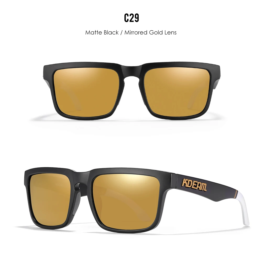 KDEAM männer Polarisierte Sonnenbrille Angeln Lebensstil Gespiegelt Farbe Blockieren Sonnenbrille Frauen Legende Platz Sonnenbrille Mit Box – Detail 17