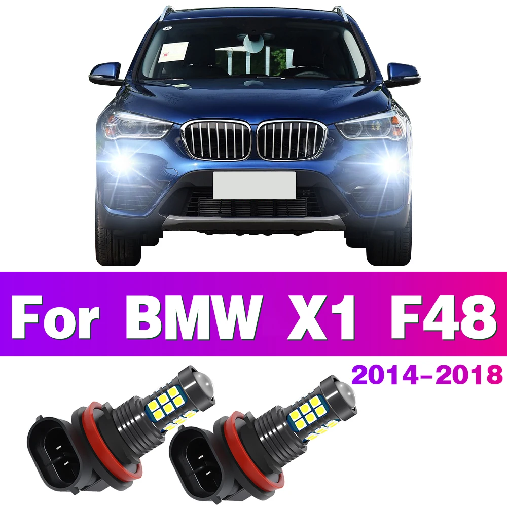 

2Pcs LED Car Front Fog Light Lamps Bulb For BMW X1 F48 2014 - 2018 2015 2016 2017 Auto Accessory