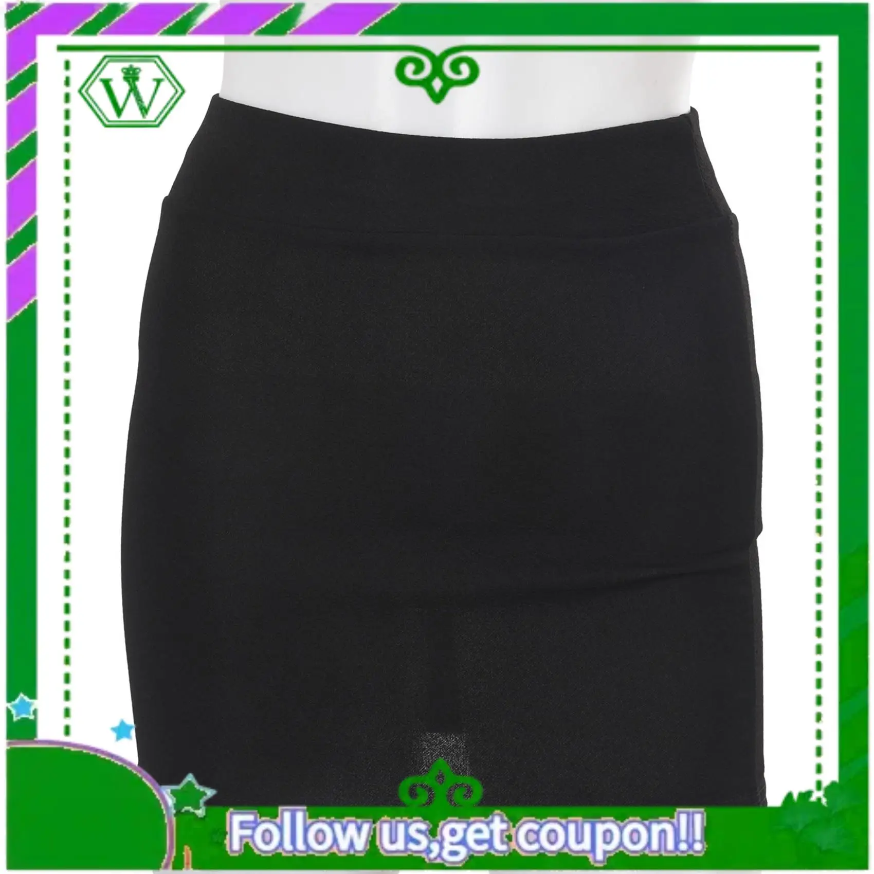 

Latest-2X Womens Sexy Mini Skirt Girls Slim Seamless Stretch Tight Short Fitted Skirt New Black