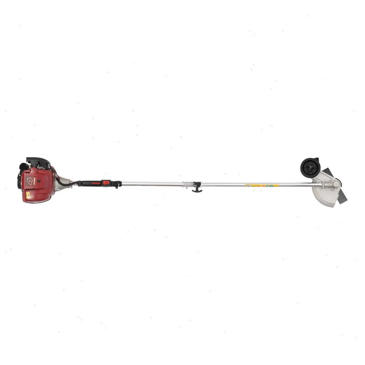Lawn trimming machine, Push Lawn Mower, Handheld Gasoline Grass Cutter, 35.88cc 4-Stroke, Dual Blade, Safety Lock, Quick Assembly, Garden Orchard Field Use