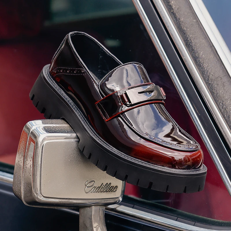

Men Loafers PU Thick Sole Trendy Comfortable Classic Men Shoes Sizes 39-46