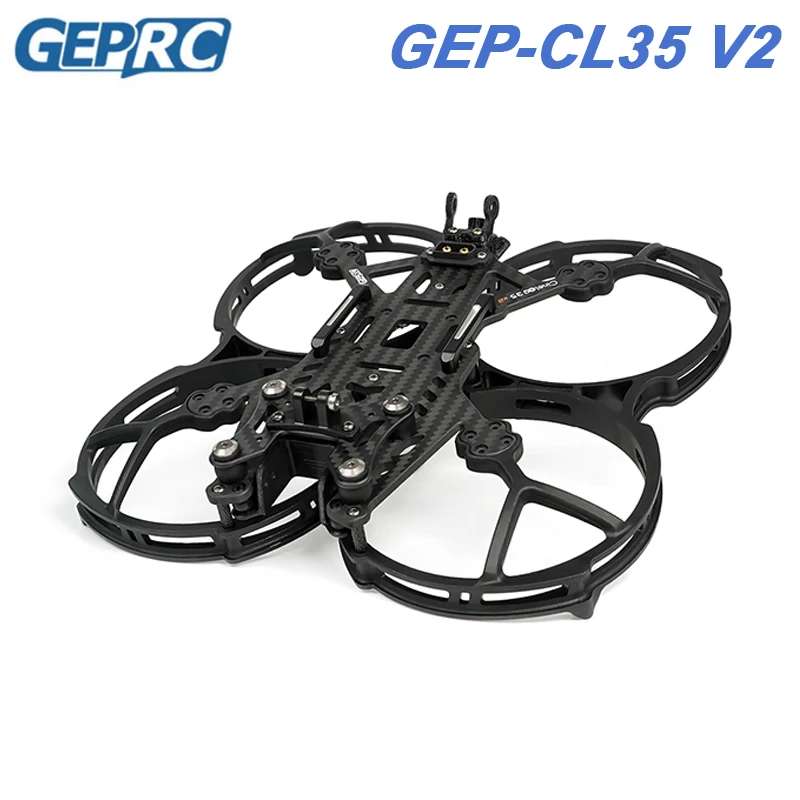 

GEPRC GEP-CL35 V2 CineLog35 Carbon Fiber 3.5inch Frame Kit 142mm Wheelbase With USB interface For 3.5inch Prop Quadcopter Drones