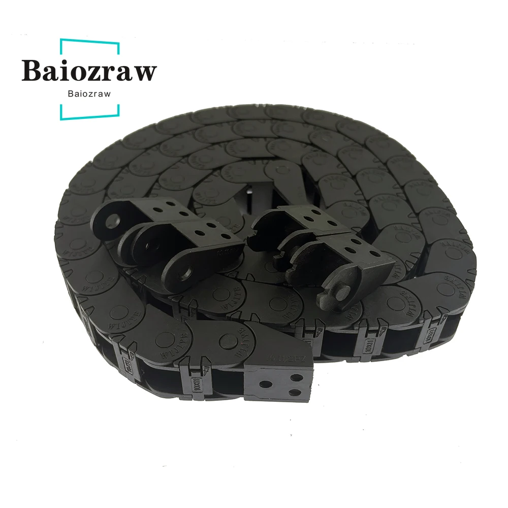 BaiozrawTrident 1 Set Cable Chains Set Customized open drag chain Black Openning Type Wire Chains For VORON Trident Parts