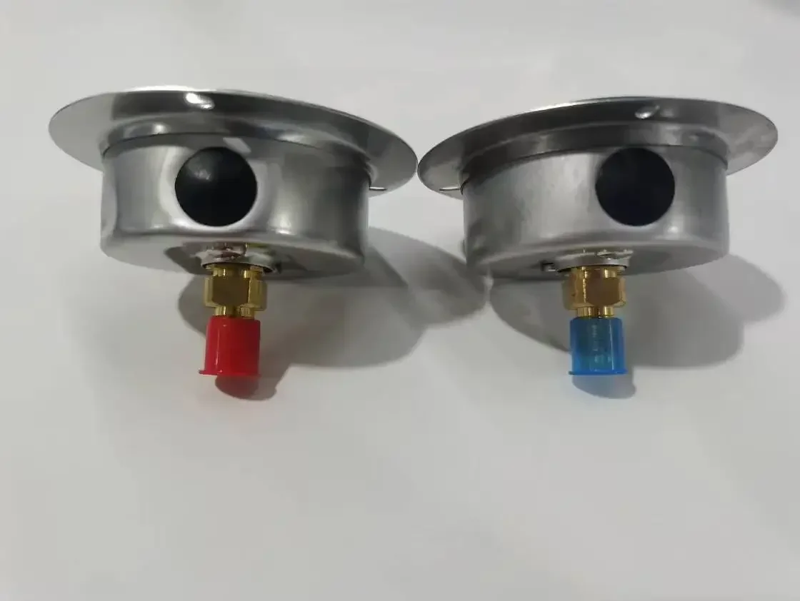 Shockproof Pressure & Oil Gauge with Monitor for Refrigeration Units, R22 Refrigerant Pressure Meter