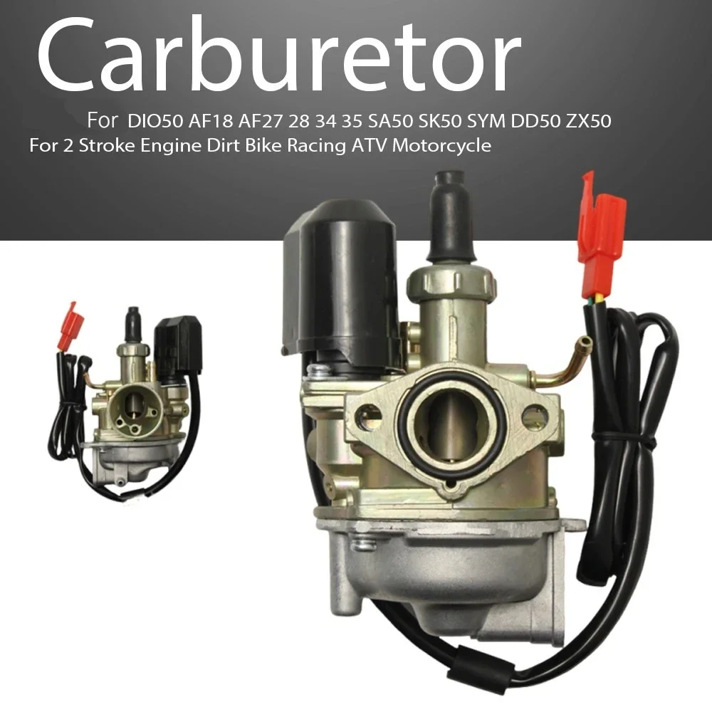 19mm DIO50 Carburetor For DIO50 AF18 AF27 28 34 35 SA50 SK50 DD50 ZX50 2 Stroke Engine Dirt Bike Racing ATV Motorcycle
