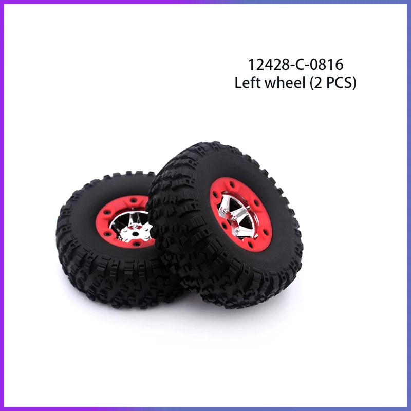 WLtoys 12428 1/12 RC Car Original Spare Parts 12428-C-0816 Left Wheel 0817 Right Wheel 12428-AB Car Tire Hub