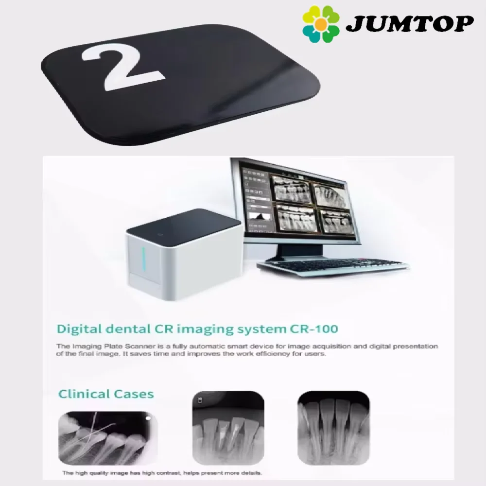 

Стоматологические фосфорные пластины JUMTOP, цифровые рентгеновские сенсорные пластины без металлической пластины для четкой визуализации, профессиональное радиологическое оборудование