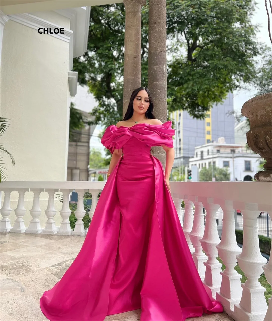 

Off-shoulder Evening Dresses 2025 Woman Luxury Women Evening Dress Custom Made Line A Short Sleeve Dresses for Special Occasions