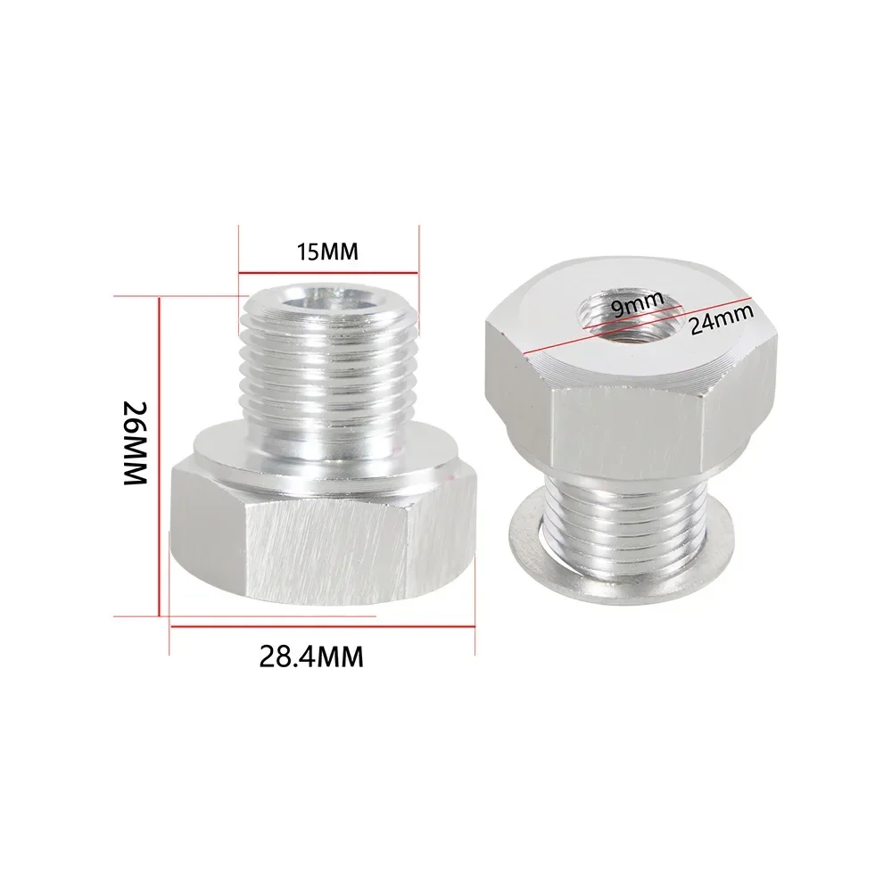 LS Engine Swap M16x1.5/M12x1.5 1/8 NPT Aluminum Oil Pressure Sensor Adapter Connector and M12*1.5 to 3/8" NPT Temperature Sensor