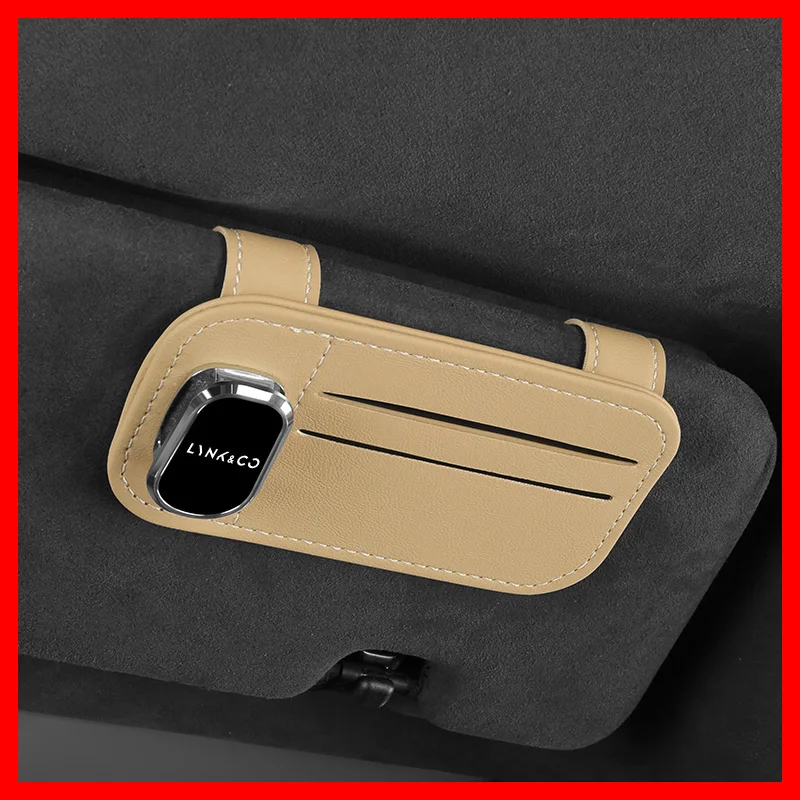 

Car Logo Card Ticket Clip For LYNK&CO 03+ PHEV 05 09 PHEV MHEV 01 02 06 Car Interior Accessories Multifunction Car Glasses Clip