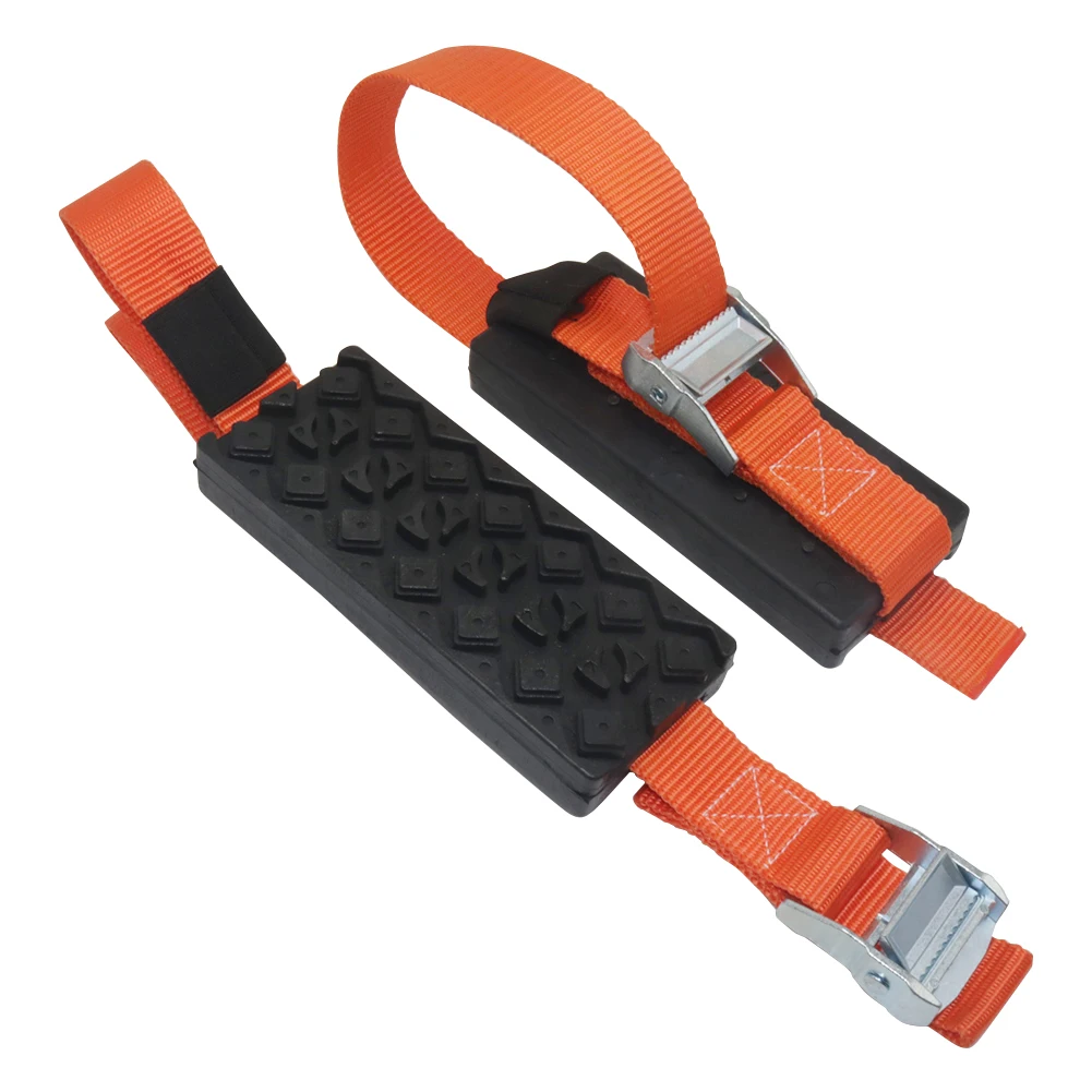 1 Pcs 175x73mm Durable PU Anti-Skid Car Tire Traction Blocks With Bag Emergency Snow Mud Sand Tire Chain Straps For Snow Mud Ice