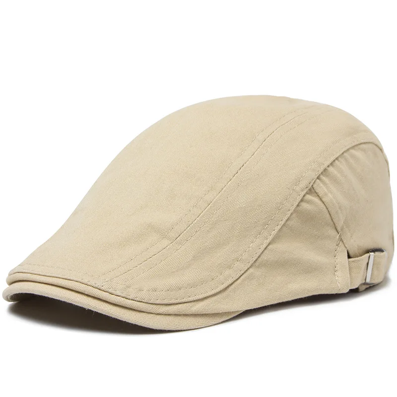 Street Flat Cap Solid Color Ivy Cap Unisex Daily Wear Newsboy Cap Casual British Style Cabbie Hat Spring Autumn Retro Beret Hat