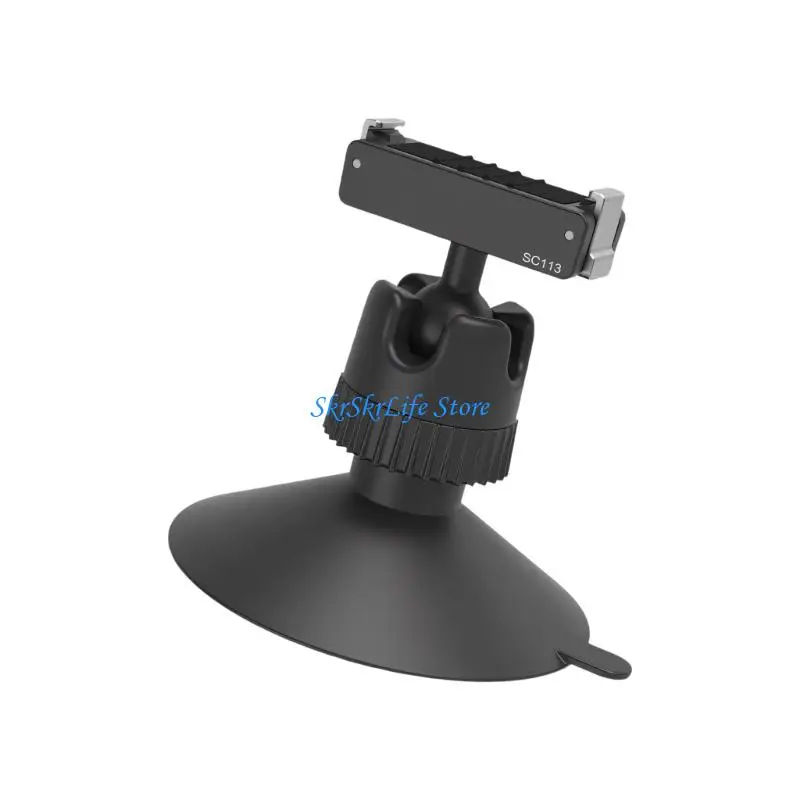 

E65E Adjustable Ball Head Camera Suction Cup Holder For Action 6 With Powerful Suction Pad For Smooth Surfaces Attachment