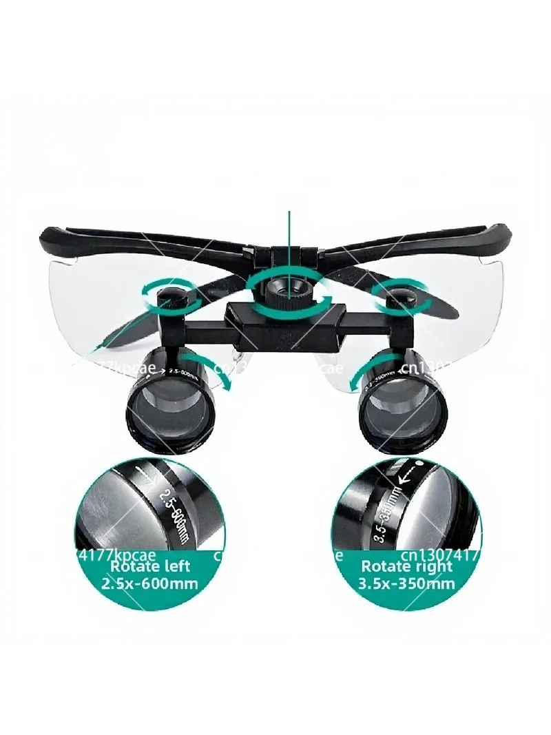 2.5X/3.5X Surgical Loupe with LED Headlight – Rechargeable Magnifying Glasses for ENT, Oral & Micro Surgery