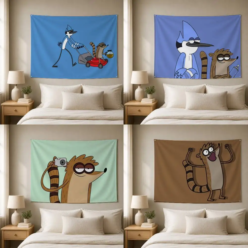 Regular Show Decorative Wall Flag Banner for Home Garden Garage Indoor Outdoor Decor