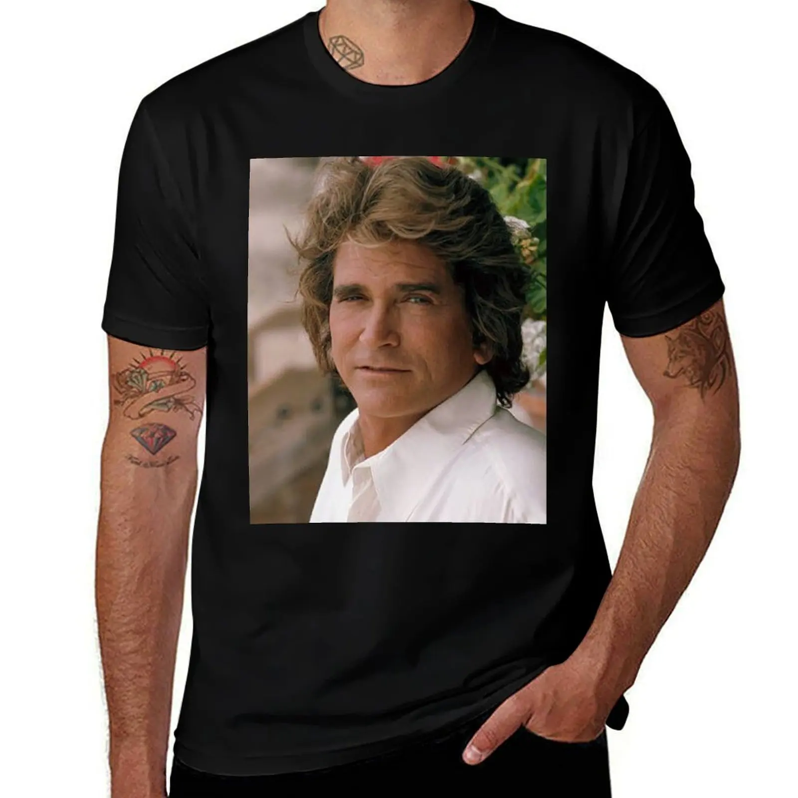 

Michael Landon handsome T-Shirt topping funny costumes Anime t-shirt luxury clothes men