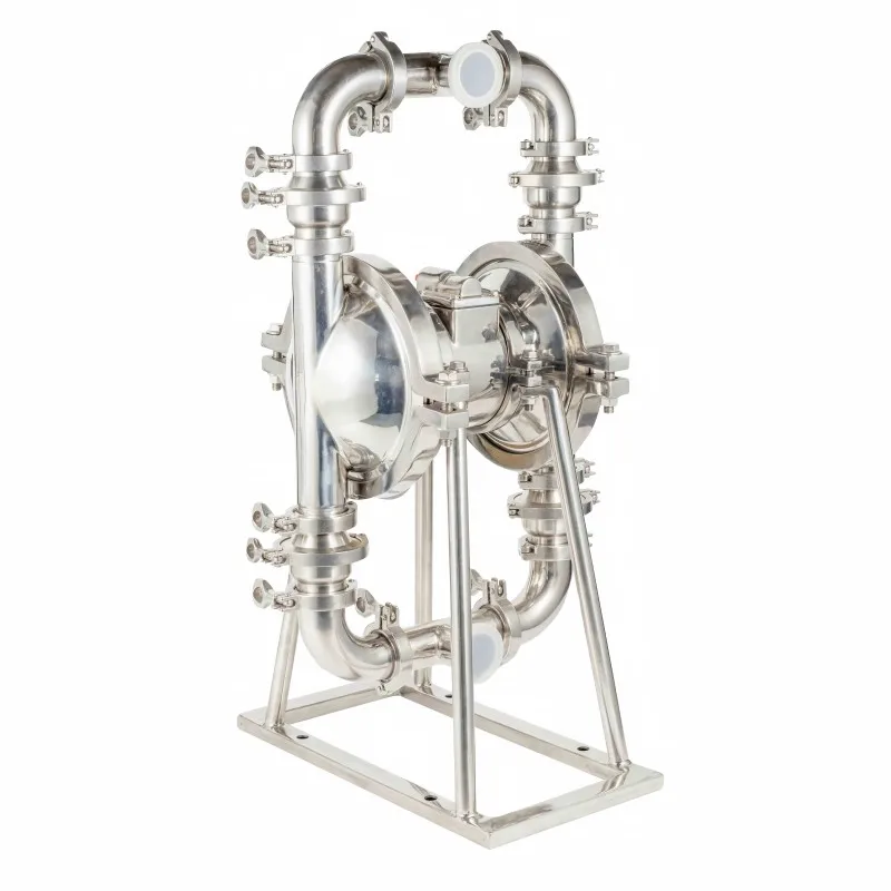 Stainless Steel Air Operated Double Diaphragm Pump Dry Powder Industrial Mechanical Transfer Pump