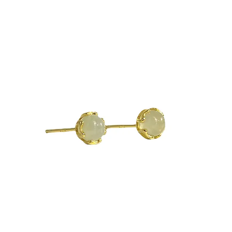 925 Sterling Silver Stud Earrings Fashionable Unique Small Scale Design Exquisite Compact Retro New Model Earrings for Women