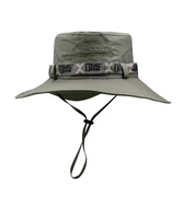Summer Men's Bucket Hat Outdoor UV Wide Panama Hunting Hiking Hat Mesh Fisherman's Hat Beach Sunscreen Hat Let's make your summe