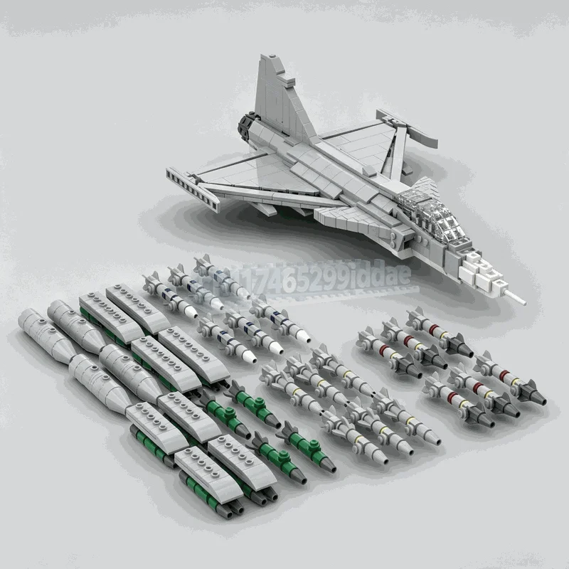 1089 Pcs Modern Delta Wing Jet Aircraft Building Blocks 1 35 Scale Detailed Aviation Model Creative DIY Assembly Collection Gift