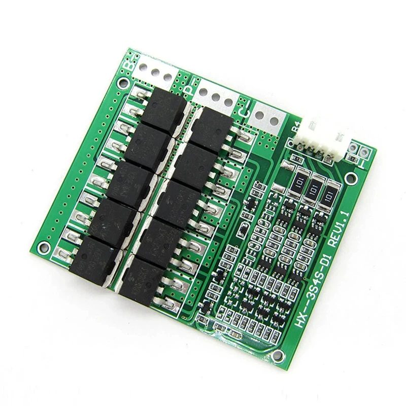 3S 12V 100A Li-ion Lithium 18650 Battery BMS PCB Protection Board with Overcharge and Over Discharge Protection HX-3S-F100A