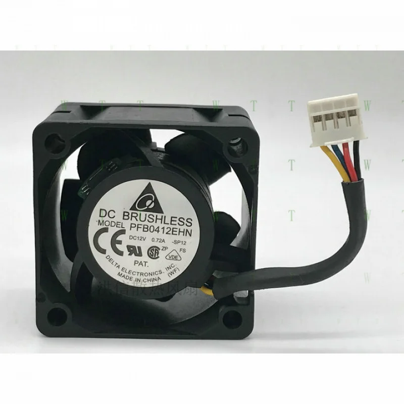 H 1 PCS   for  DELTA  Fan   PFB0412EHN  DC12V  0.72A  4CM 40*28mm  4 Pin