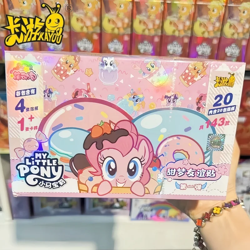 

Genuine Kayou My Little Pony Cards Sweet Dream Friendship Sticker Mengdong Bag Cute Princess Anime Collection Card Toy Kid Gift