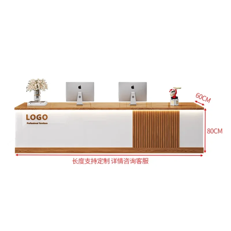 Aesthetic Customization Reception Desks Italian Creative Modern Reception Desks Exquisite Glamour Mostrador Office Furniture