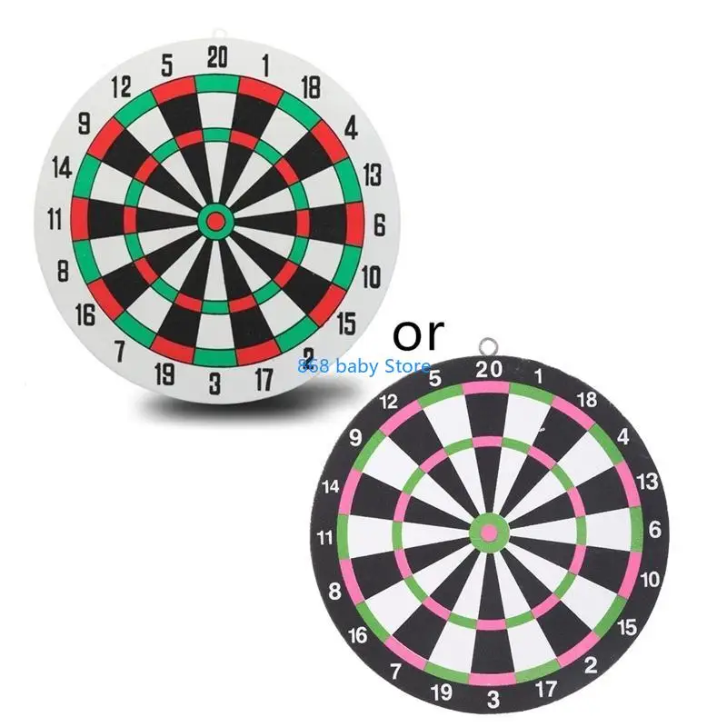 

29EE Board Set with 2 Steel Tip Darts Double Side Staple-Free Dartboard Throwing Foam for Play Battle Supplie