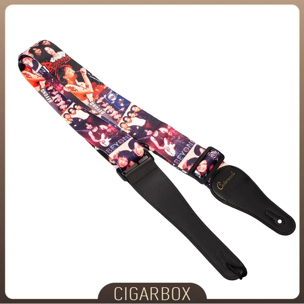 

Ремень для народной гитары, регулируемый нейлоновый гитарный ремень для акустического электрического бас-гитары, регулируемый мягкий нейлоновый ремень с узором Beyond