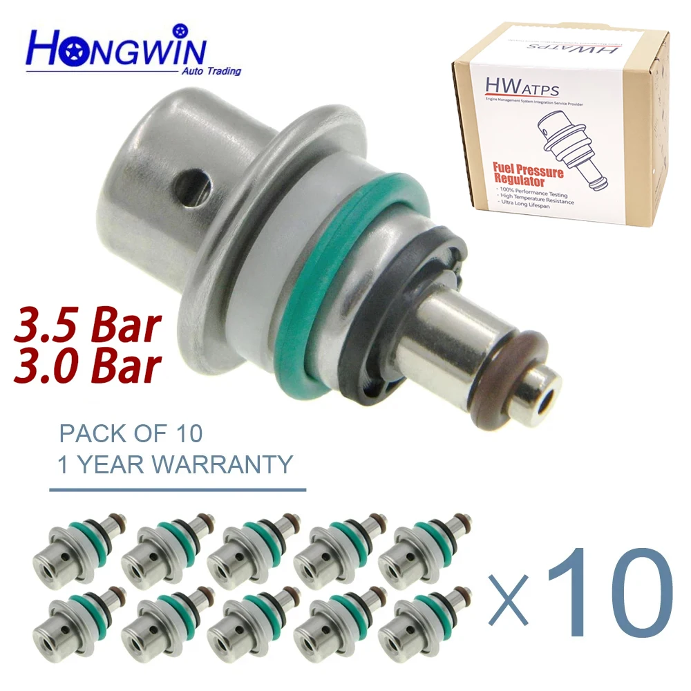 10 قطعة منظم ضغط الوقود لشركة هيونداي سانتا في إلنترا توكسون كيا سبورتاج 2.4L 2010-2014 OEM #35301-2P000 353012P000 PR4177 #1