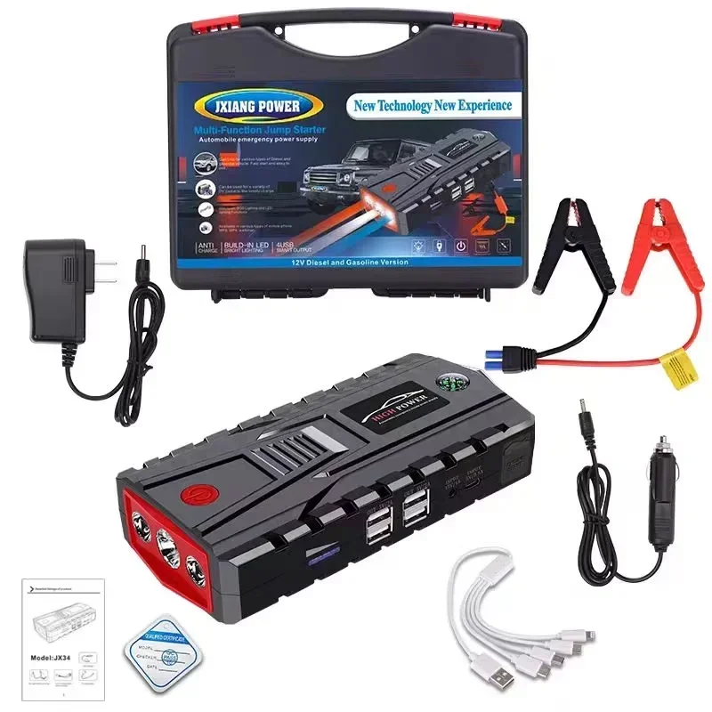 High Quality 12V Car Lithium Battery 229800mAh Emergency Power Supply Mobile Phone Power Pack Bank 6000K Color Long Car Jump