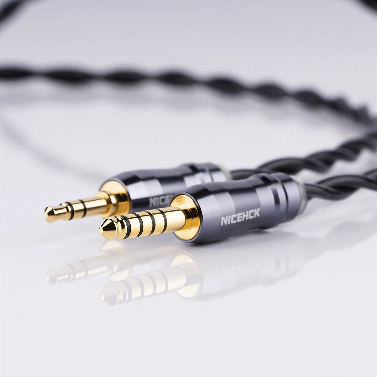 NICEHCK DuskAg HiFi สายอัพเกรด 5N เงิน + OCC ป้องกันชั้น IEM ลวด 2Pin/QDC สําหรับ NX8 METEOR DragonFly 81T Mystic 8