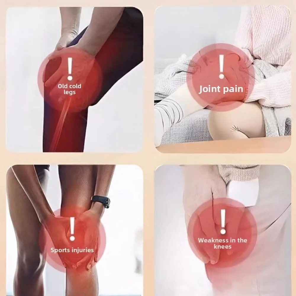 

Imitation Otter Rabbit Hair Warm Knee Pads with Straps Cold-proof Winter Warm Winter Knee Cover Comfortable Multi-functional