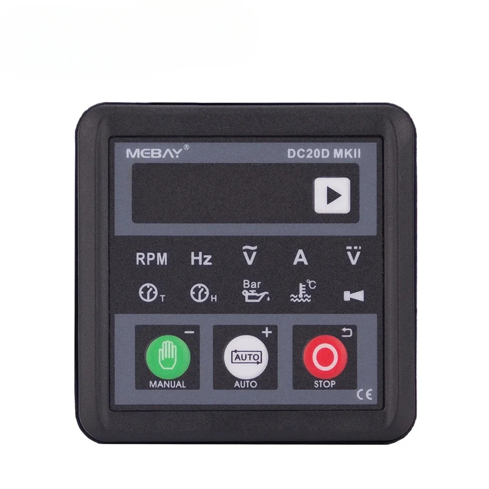 DC20D MKII Mebay Generator Control Module DC20D Small Diesel Genset Controller Panel USB Programmable PC Connection