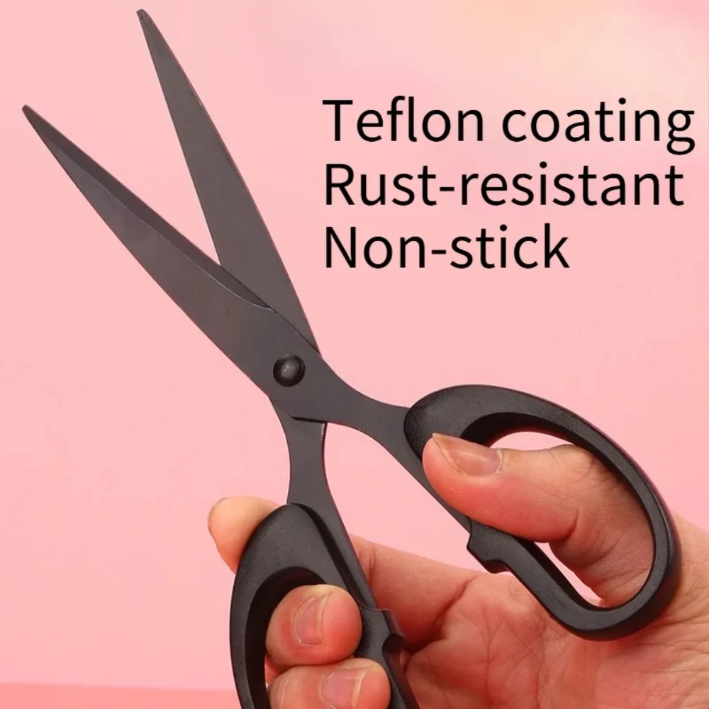 Black Blade Scissors Colorful Household Sharp Small Office Paper Cutting Stationery for Handmade Crafts