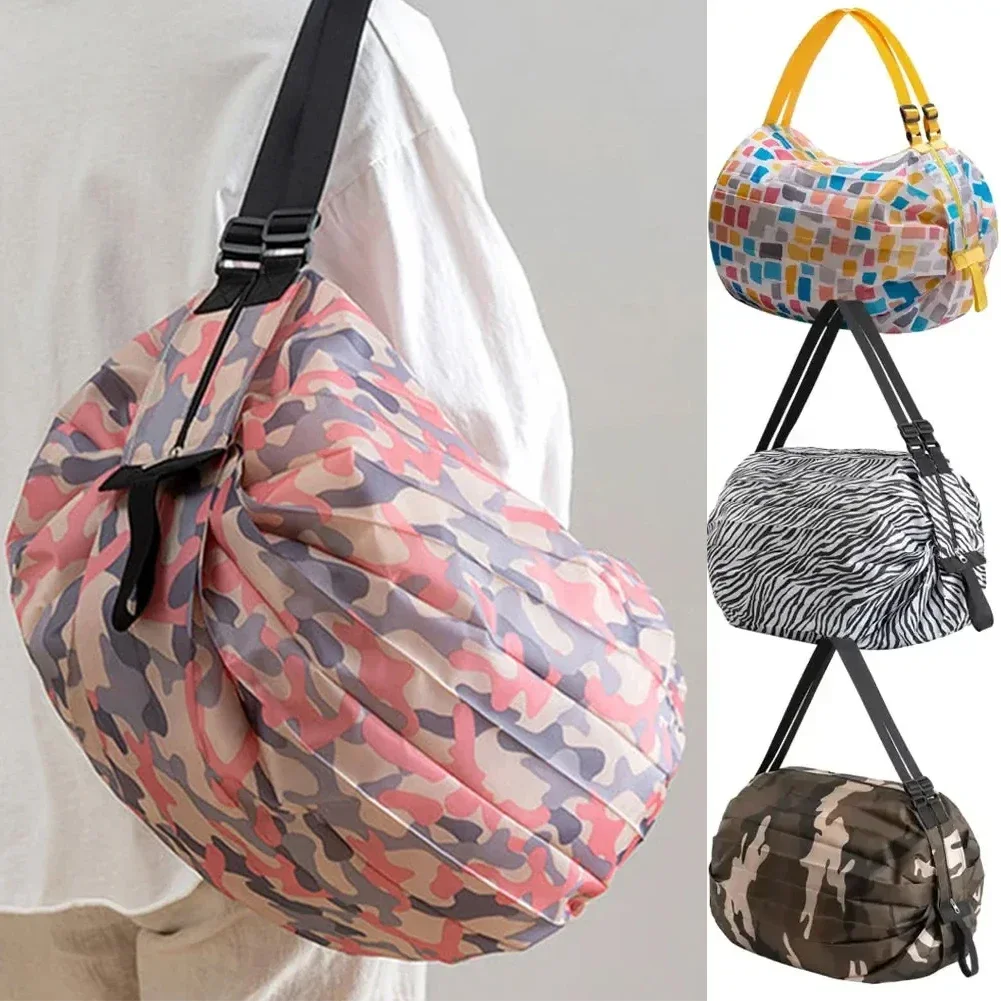 1pc Foldable Shopping Bag Eco-friendly Waterproof Portable Storage Bag Large Capacity Handbag Oversized Storage Bag For Travel