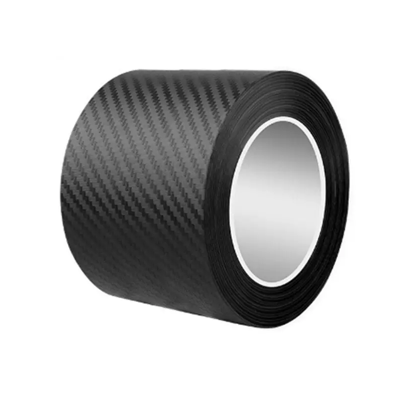 

A30F-Nano Carbon Fiber Car Sticker DIY Paste Door Sill Protector Bumper Tape Car Protector Strip Waterproof Protection Film
