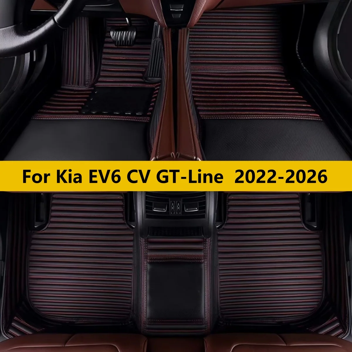 

Автомобильные коврики на заказ для Kia EV6 CV GT-Line 2022-2026: полный комплект, ковровые покрытия для пола автомобиля