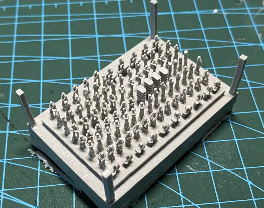Modèle miniature en résine super mini 1/350, bateau blindé de la marine de l'époque de la guerre des navires impériaux (environ 100 soldats)