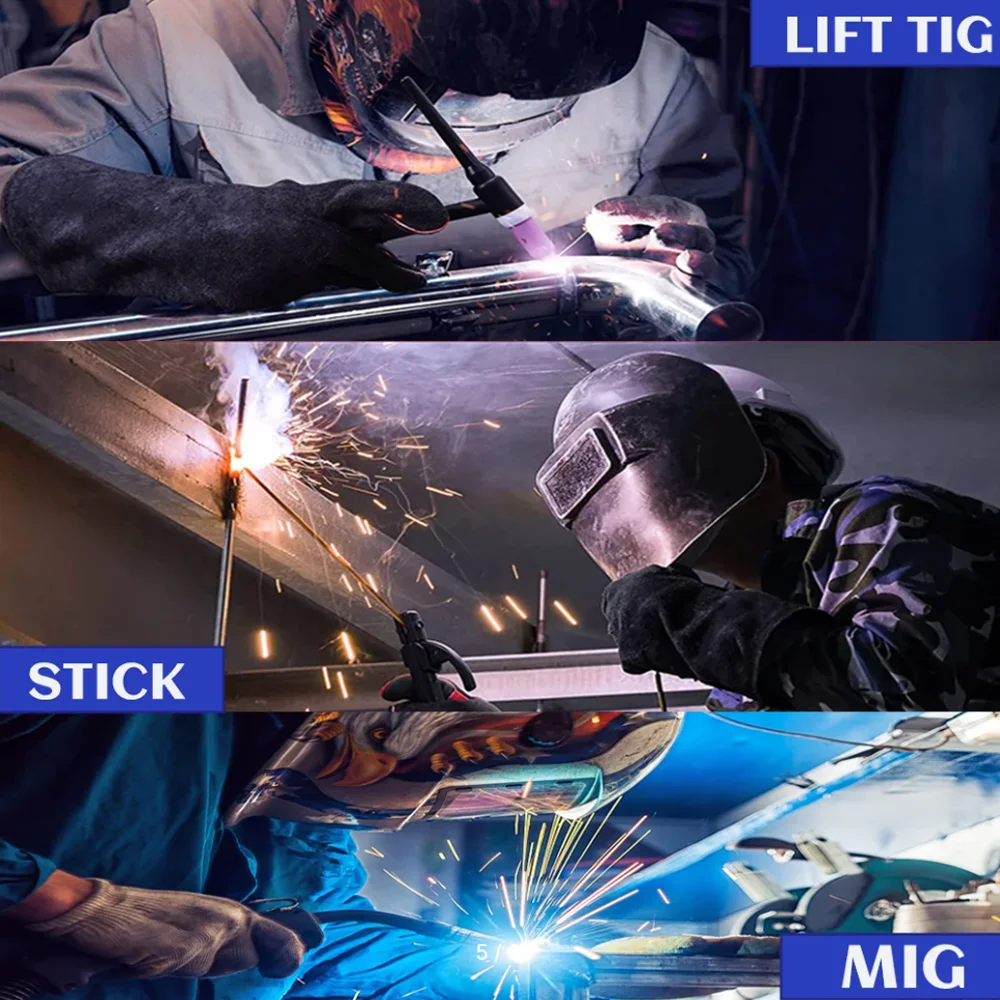 Mig Welders semi-automatic gas free non gas welding machine 3-in-1 Mig MMA Lift Tig Arc Welder 220V household welding machine