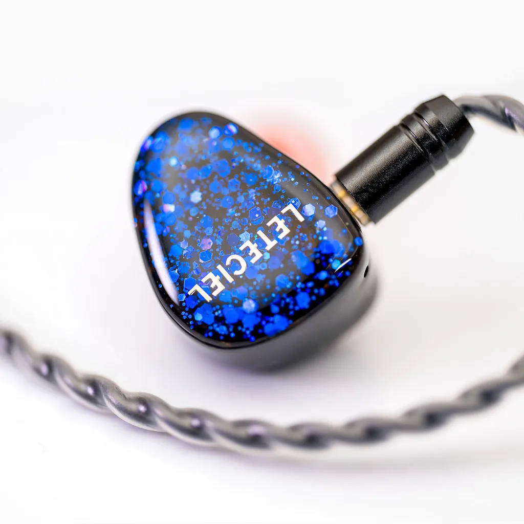 LETECIEL Rock Roll 3 Dynamic HIFI Music in Ear Earphones with 3.5mm 0.78mm 2Pin 6N OFC Cable Shark Band IEMs