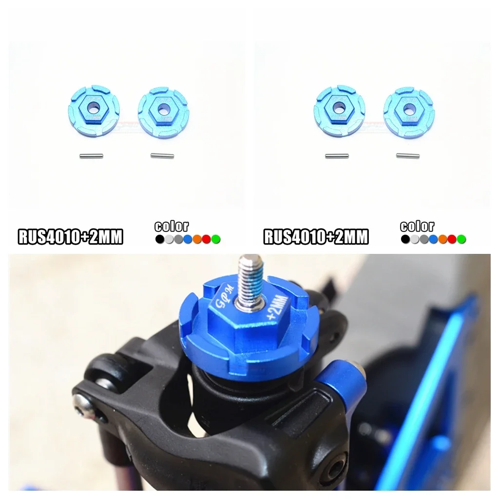 GPM 4pcs Aluminum alloy outsourcing type thickened 2mm hexagonal coupler for TRAXXAS RUSTLER 4X4 VXL 67076-4