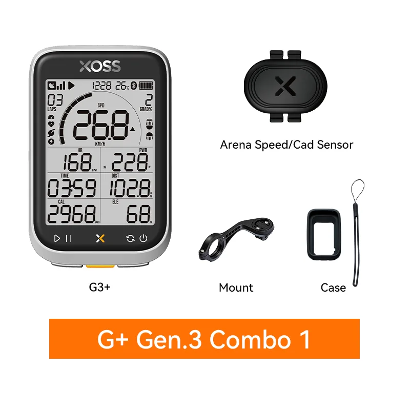 XOSS G3/G3+ GPS Bike Computer G/G+ Gen.3 Power Meter Cadence Speed