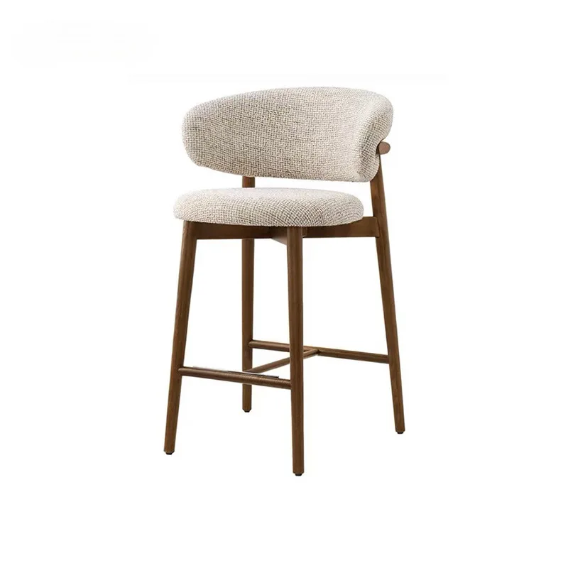 Full solid wood ash wood bar Nordic French solid wood bar comfortable vintage home high